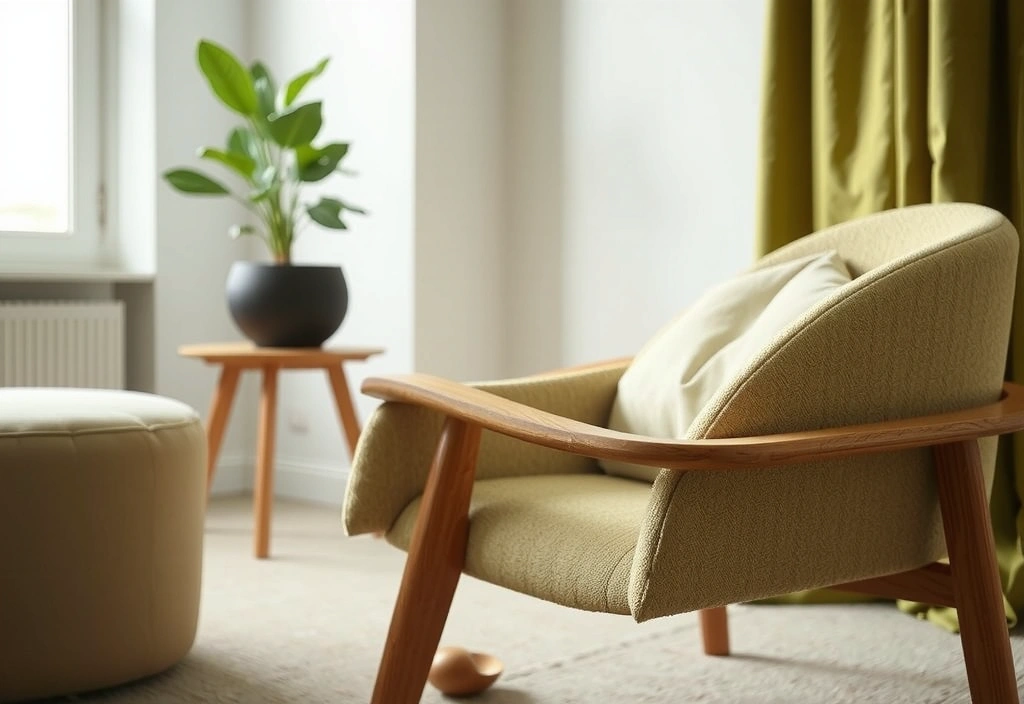 Wygodny fotel w gabinecie